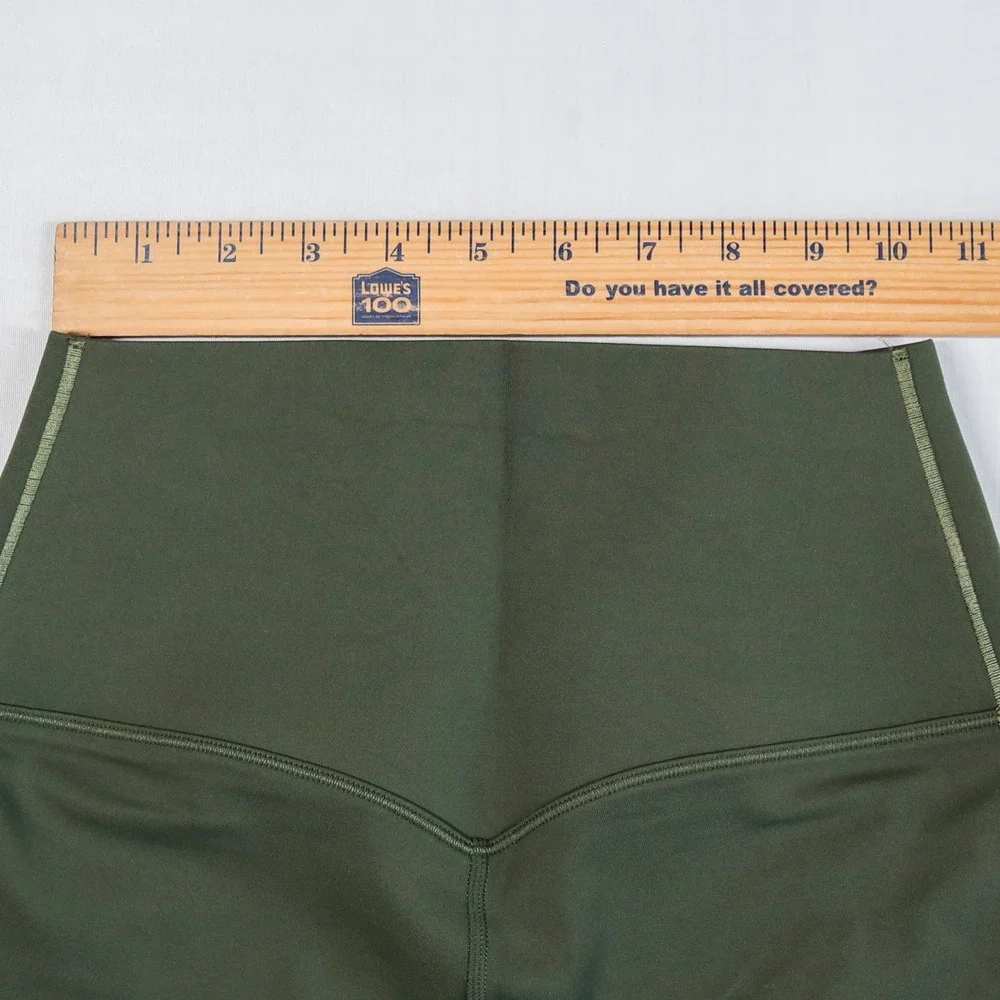 Nike Universa Dri-FIT Biker Shorts Women Small Olive Green High Rise FN3151-325